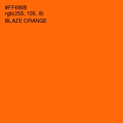#FF6908 - Blaze Orange Color Image